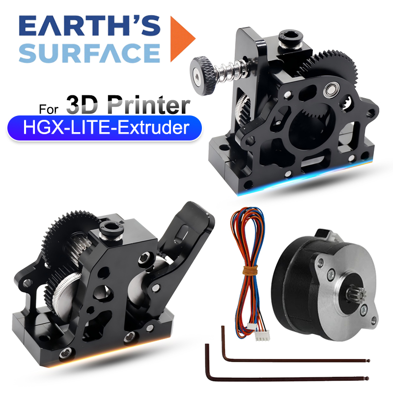 Direct Drive Dual Gear Extruder High Speed - HGX LITE Dual-Gear-Hartstahl-Reduktions-Extruder mit Hochgeschwindigkeitsmotor und