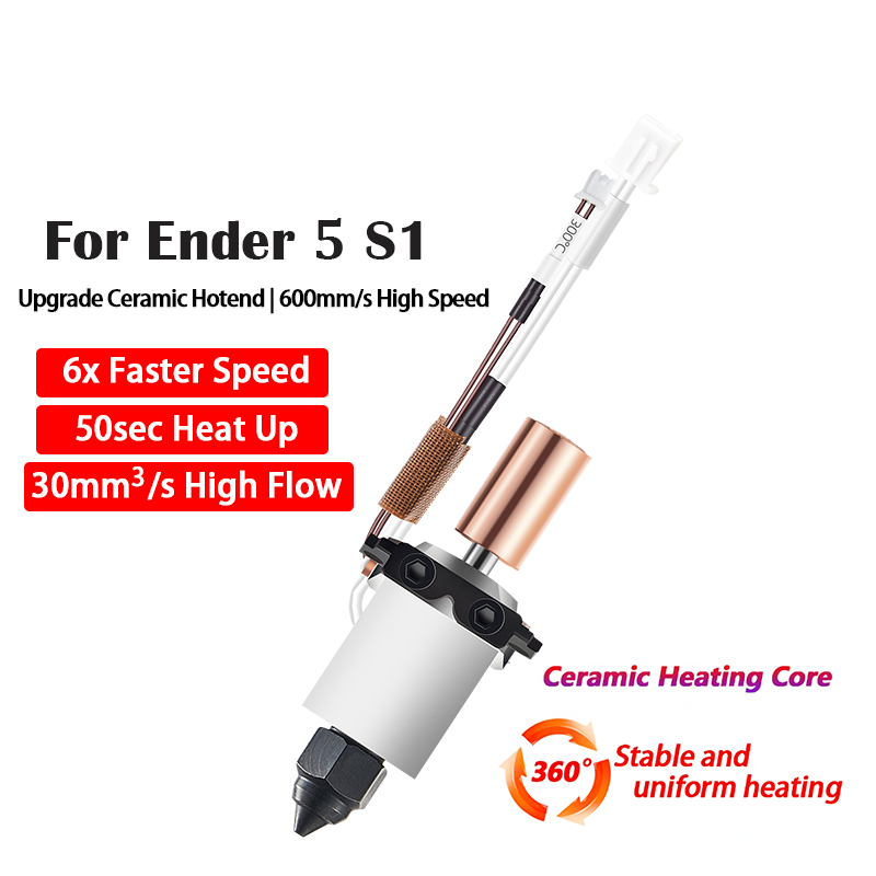High Flow Ceramic Hotend - Keramik-Hotend für Ender 5 S1 Pro